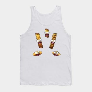 Cute Pasta And Macaroni Tank Top